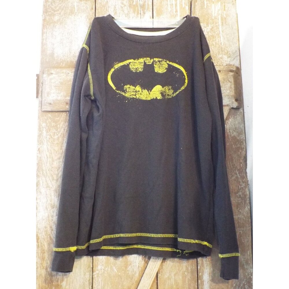 Batman Long John type shirt Med Pre-Owned